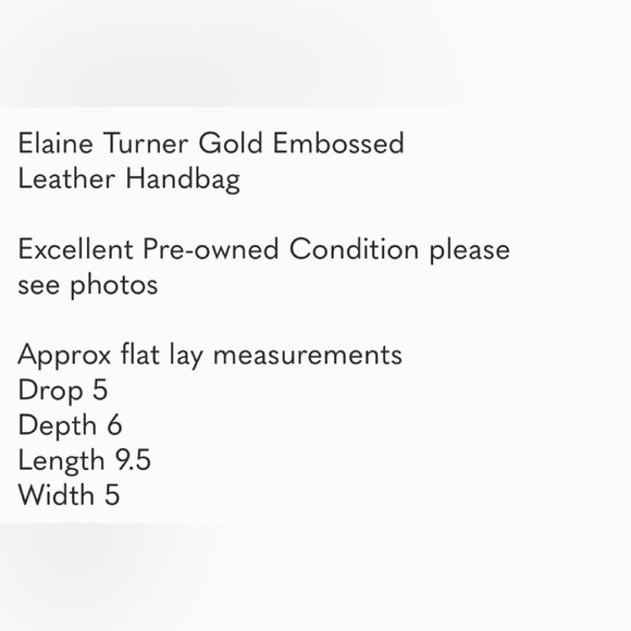 EUC Elaine Turner Champagne Gold snakeskin leather bag with bamboo handle - Picture 13 of 13